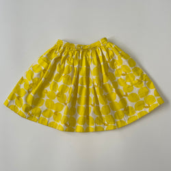 Jacadi Yellow Lemon Print Skirt: 4 Years