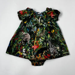 Dolce & Gabbana Baby Girl Jungle Print Dress Second Hand Preloved Used Preowned