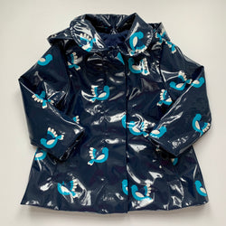Jacadi Navy Bird Print Raincoat: 3 Years