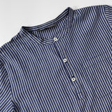 Bonpoint Stripe Collarless Shirt: 8 - 10 Years
