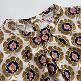 Bonpoint Mustard Floral Print Blouse: 6 Years