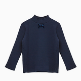 Confiture Navy Blue Poloneck Top: 4-5 Years (Brand New)