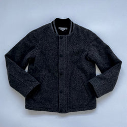 Bonpoint Grey Wool Bomber Jacket: 10 Years