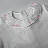 Bonpoint White All-In-One With Embroidered Collar: 3 Months