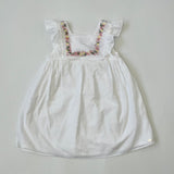 Tartine et Chocolat White Floral Embroidery Summer Dress Second Hand Preloved Used