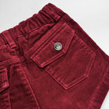 Bonpoint Maroon Cord Shorts: 4 Years