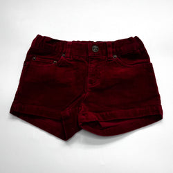 Bonpoint Maroon Cord Shorts: 4 Years