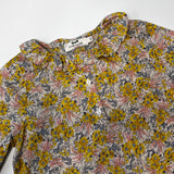 Cyrillus Yellow Liberty Print Blouse With Collar: 6 Years