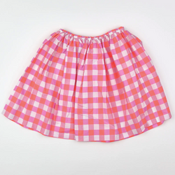 Jacadi Pink Check Skirt: 4 Years