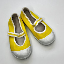 Jacadi Yellow Canvas Plimsole Shoes Second Hand Used Preloved