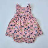 Rachel Riley Toddler Butterfly Print Dress Second Hand Preloved Preowned