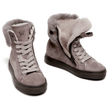 Papouelli x The Fashion Bug Blog Taupe Boots: Size EU 24