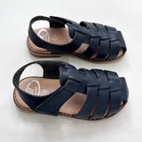 Papouelli Navy Blue Leather Sandals: Size EU 25