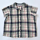 Bonpoint Check Linen Mix Short Sleeve Shirt: 3 Years (Brand New)