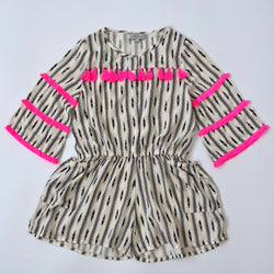 Wild & Gorgeous Romper With Neon Trim : 8-9 Years
