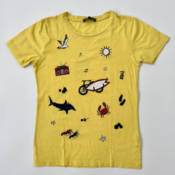 Bonpoint Yellow Motif T-Shirt: 10 Years