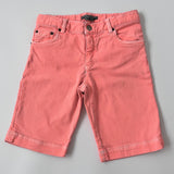 Bonpoint Neon Orange Denim Shorts: 8 Years