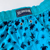 Vilebrequin Turquoise Blue Turtles Swim Shorts: 14 Years
