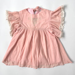 Louise Misha Pink Cheesecloth Dress: 6 Years