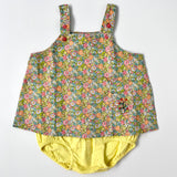 Caramel Liberty Print Top & Bloomers Outfit: 12 Months