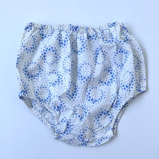 Jacadi Blue and White Cotton Bloomers: 6 Months