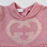 Gucci Pink Knitted Wool Dress: 3-6 Months