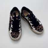 Golden Goose Girls Leopard Print Faux Fur Sneakers Second Hand Used Preloved Preowned 