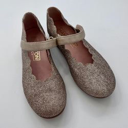 Trotters Glitter Scallop Mary-Jane Shoes: Size EU 30
