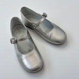 La Coqueta Silver Mary-Jane Shoes: Size EU 28