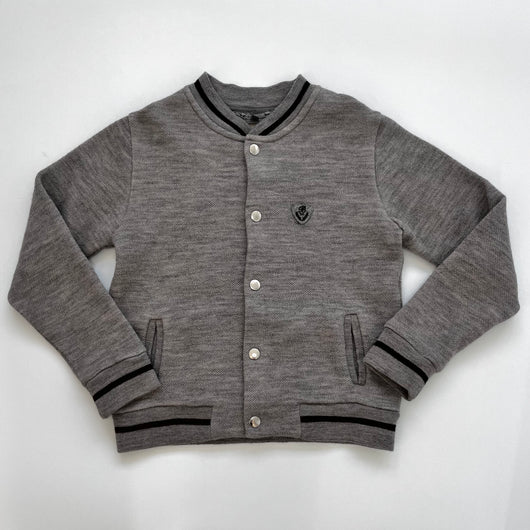 Bonpoint Grey Wool Bomber Style Knit: 10 Years