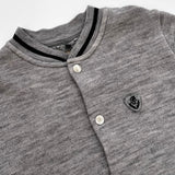 Bonpoint Grey Wool Bomber Style Knit: 10 Years