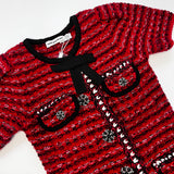 Self-Portrait Red Tweed Knit Dress: 3-4 Years (Brand New)