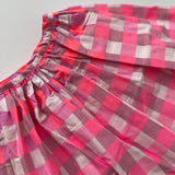Jacadi Pink Check Skirt: 4 Years