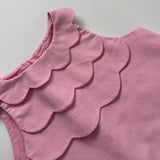 Jacadi Pink Dress With Scallop Detail: 4 Years