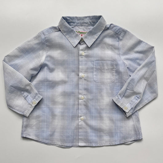 Bonpoint Blue And White Check Shirt: 2 Years