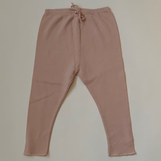 Bonpoint Pale Dusty Pink Cotton Leggings: 2 Years (Brand New)