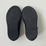 Bonpoint Metallic Navy Mary-Jane Shoes: Size EU 21