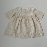 Bonpoint Cream Silk Polka Dot Dress: 18 Months