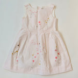 Bonpoint Pale Pink Dress With Floral Embroidery: 6 Years