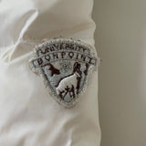 Bonpoint White Down Filled Snowsuit With Fur Trim
