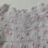 Bonpoint Rose Print Blouse With Lace Trim: 8 Years