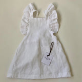 Freya Lillie White Linen Dress: 2/3 Years (Brand New)