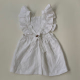 Freya Lillie White Linen Dress: 2/3 Years (Brand New)