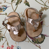 Bonpoint Silver Baby Sandals: Size 19