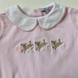 Lapinou Pink Bunny Print All-In-One: 3 Months