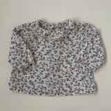 Bonpoint Floral Print Blouse With Frill Collar: 6 Months