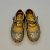 Bonpoint Silver Glitter Mary-Jane Shoes: Size 22
