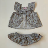 La Coqueta Liberty Print Top with Matching Ruffled Bottoms: 6 Months