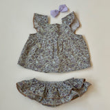 La Coqueta Liberty Print Top with Matching Ruffled Bottoms: 6 Months