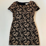 Bonpoint Black And Gold Star Print Dress: 12 - 14 Years